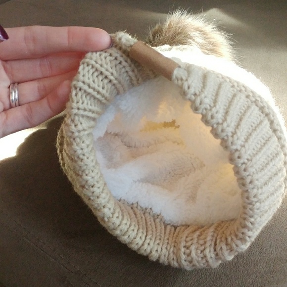 { C.C. } Cable Knit Beanie - Picture 3 of 3